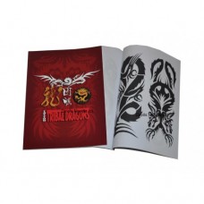 Chinese Tribal Dragons Tattoo Flash Book